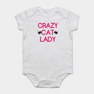 Crazy cat lady trendy shirt Baby Bodysuit